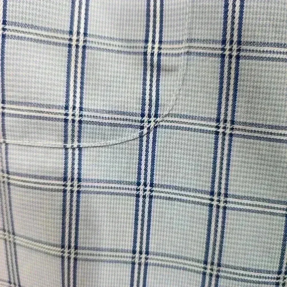 Nordstrom Smartcare Button Shirt Size 16 33 Wrinkle Free Cotton Blue White *READ - Picture 10 of 11